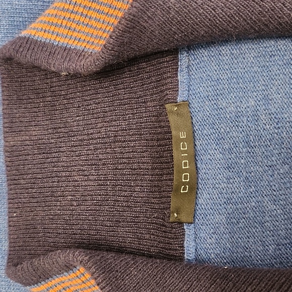 Codice Cashmere Wool Blend 1/4 Zip Pullover Italy Designer Sweater Sz XL (54) - Picture 4 of 15